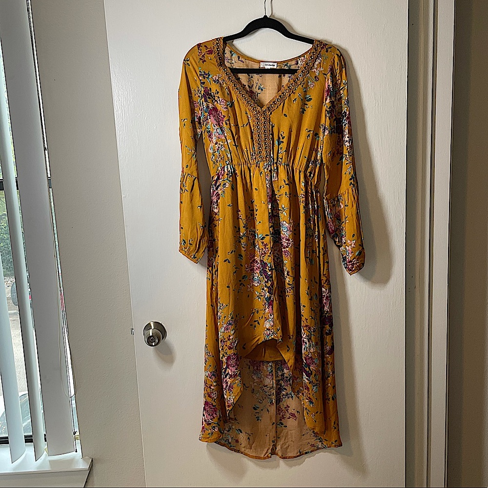 High low Floral dress